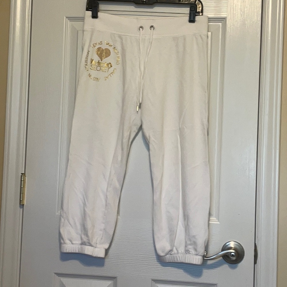 Victoria secret white sweat pants